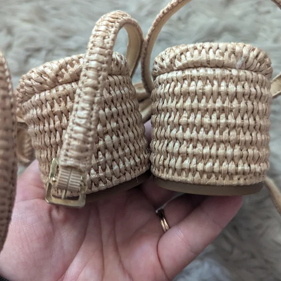 EUC Loeffler Randall Carmen Natural Bow Sandal - Picture 12 of 16